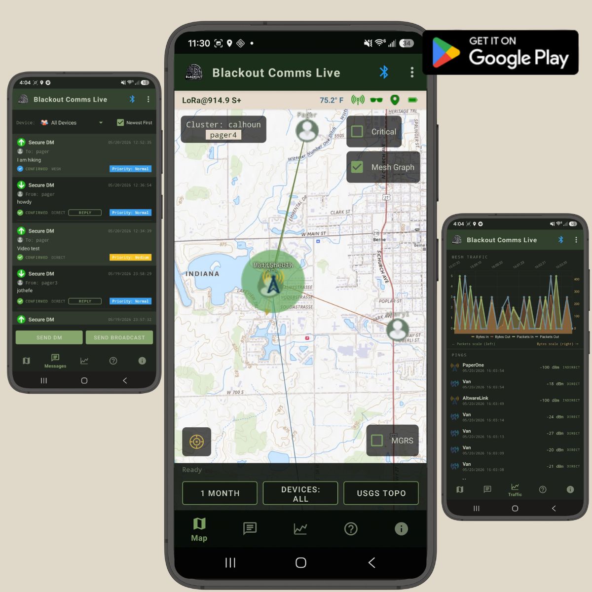 Blackout Comms Live for Android.